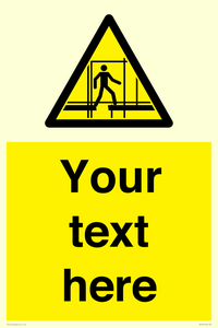 Custom Scaffold Incomplete Sign